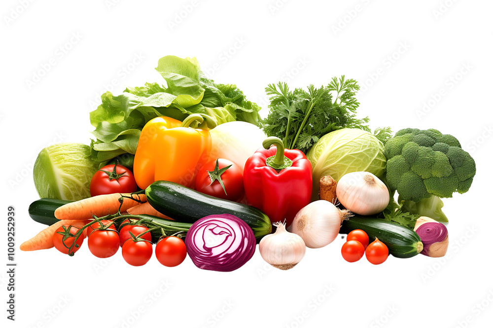 Collection of eatable vegetables, die cut transparent PNG. Collection of eatable vegetables, die cut transparent PNG.