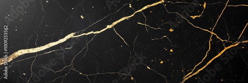 Elegant dark marble texture with subtle gold veining for luxury design concepts