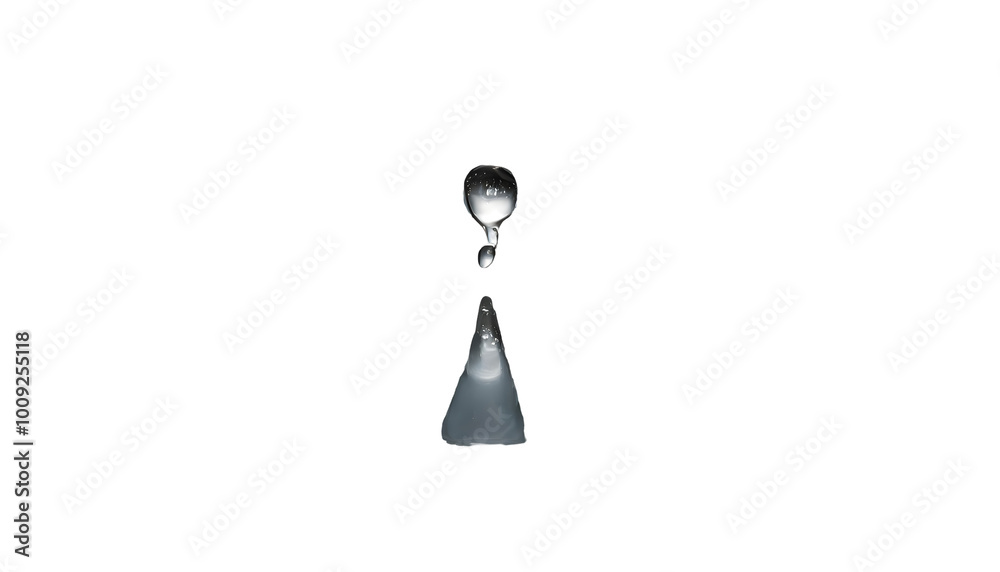 Transparent Water Droplets Fresh White Raindrop. Generative AI. Transparent Water Droplets Fresh White Raindrop. Generative AI.