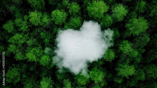 Forest absorbing carbon dioxide as part of a greenhouse gas reduction initiative, greenhouse gas reduction, natural carbon sinks