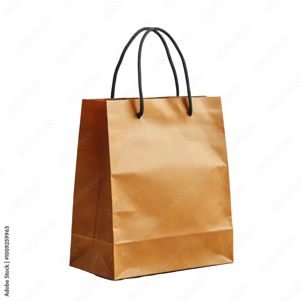 Brown paper bag isolated on transparent background Brown paper bag isolated on transparent background