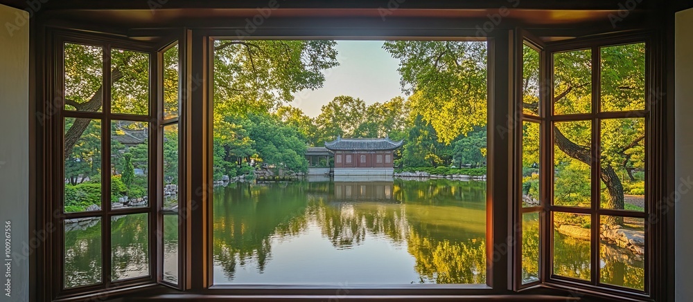 Serene View from a Window Serene View from a Window