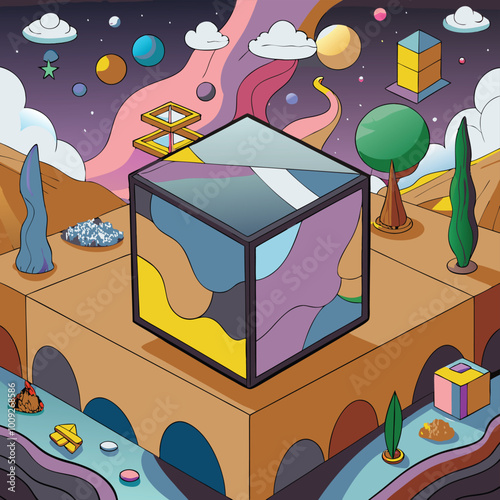 abstract background with cubesabstract background with cubes