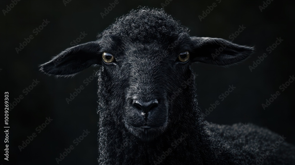A black sheep. Uniqueness concept A black sheep. Uniqueness concept