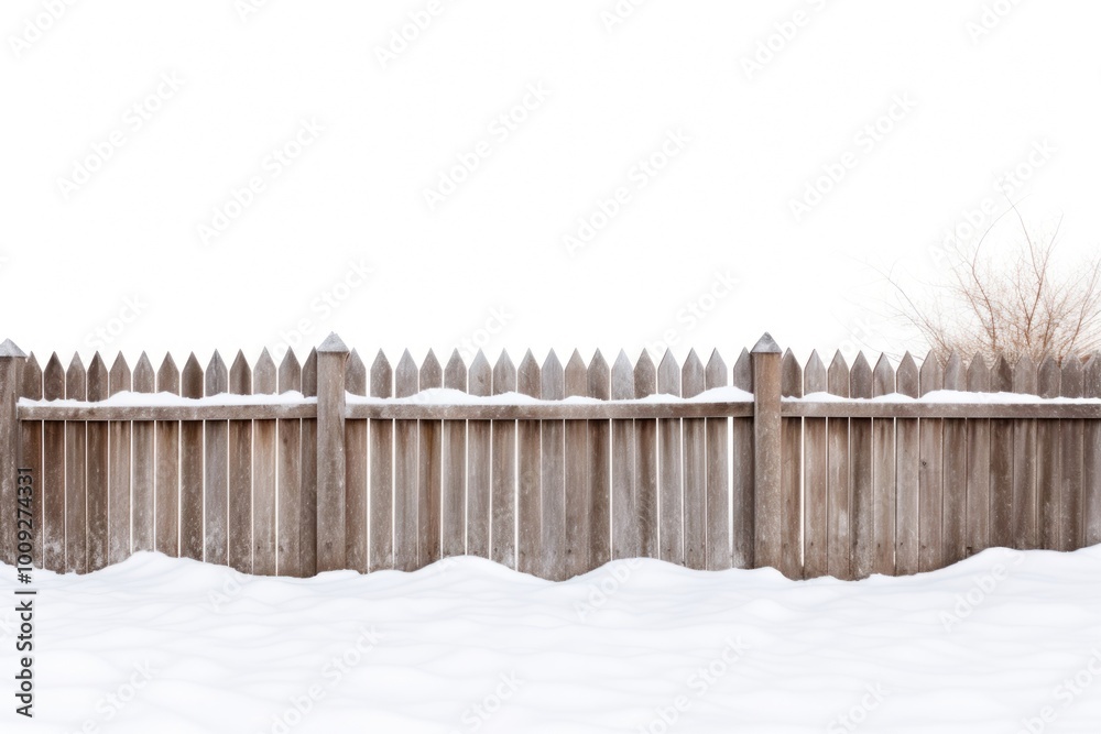 Fence outdoors nature white.