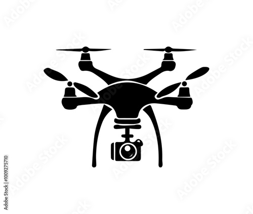 Vector drone icon black design