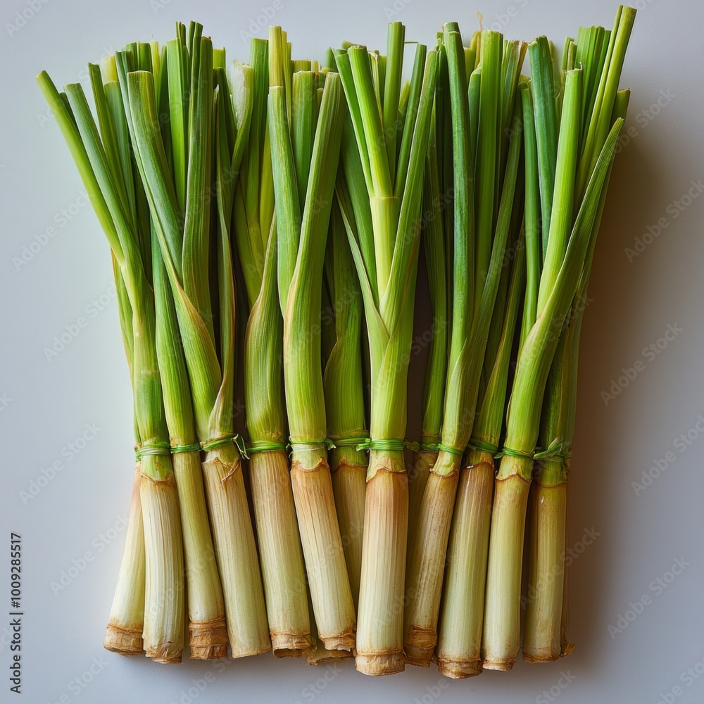 Fototapeta premium Fresh Green Onions Ready for Cooking