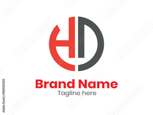 Letter HD logo design template vector illustration