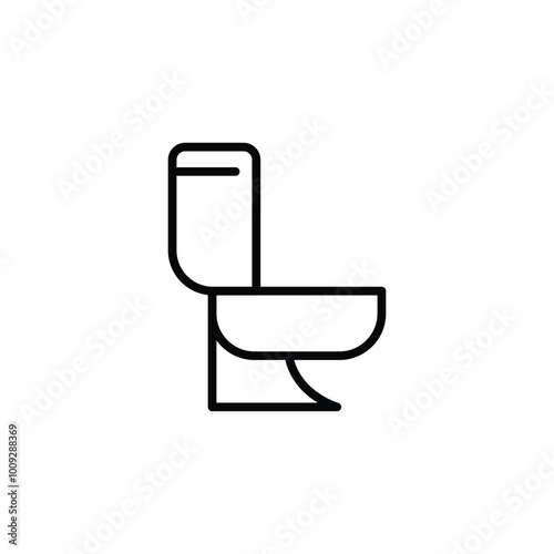 bidet thin outline icon vector design good for web or mobile app