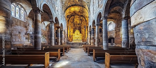 The Interior of a Historic Church photo