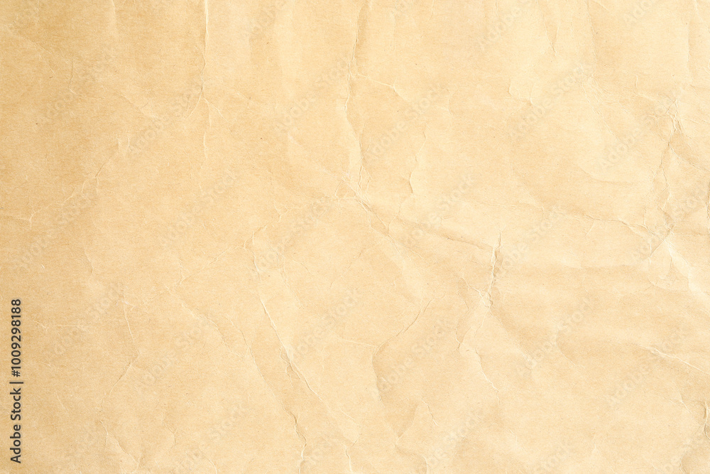 Crumpled yellow background paper texture Crumpled yellow background paper texture