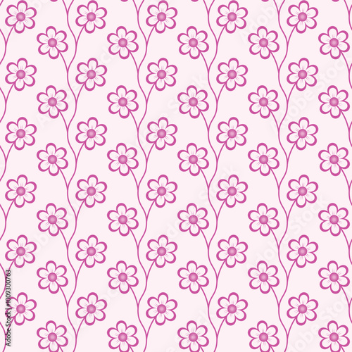 Wallpaper Mural Floral Textile Seamless Pattern Design Torontodigital.ca