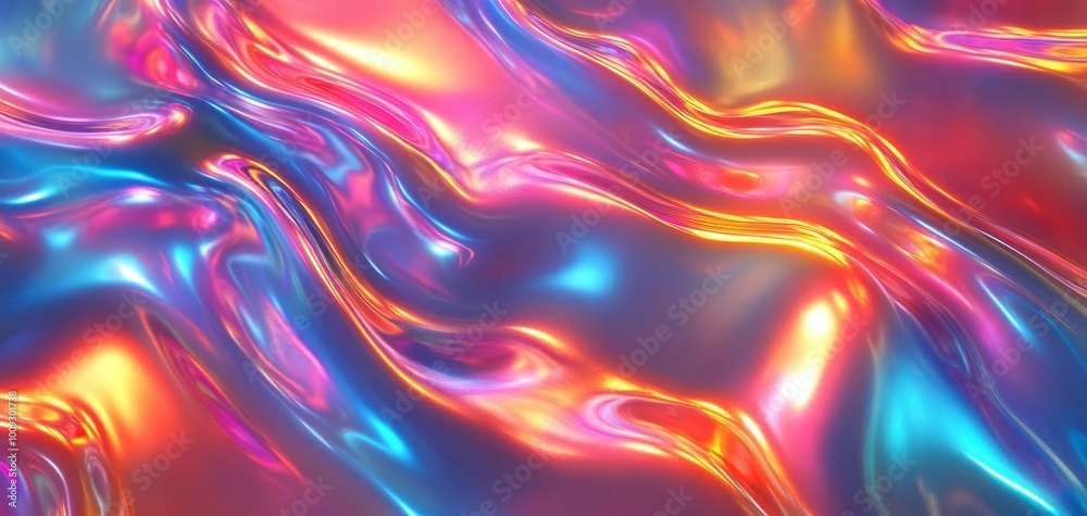 Obraz premium Colorful abstract fluid wave pattern.
