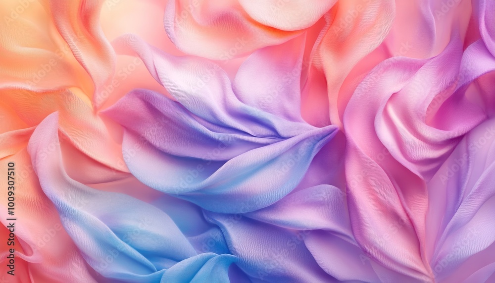 Fototapeta premium Soft Pastel Abstract Art with Fluid Shapes Gradient Colors