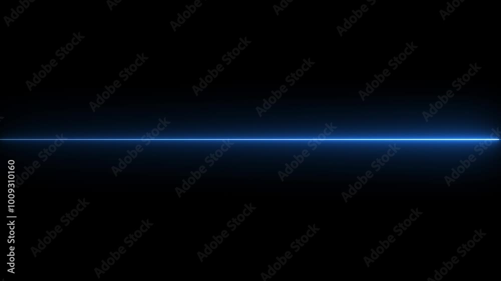 The horizontal glowing line is the direction of the light.Abstract neon line animation background. The horizontal glowing line is the direction of the light.Abstract neon line animation background.