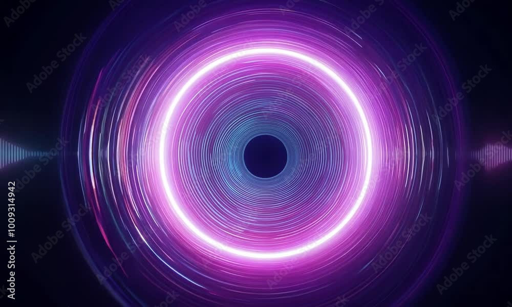 A glowing magnetic field portal with a pink aura pulses softly, leading to another dimension. A glowing magnetic field portal with a pink aura pulses softly, leading to another dimension.