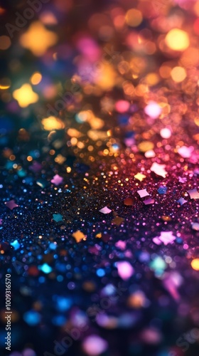 Colorful glitter background, abstract art