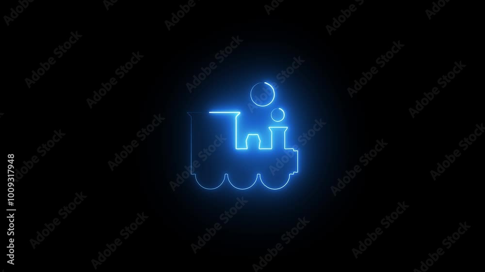 Neon car icon glowing animated black background.taxi car icon with neon effect. Neon car icon glowing animated black background.taxi car icon with neon effect.