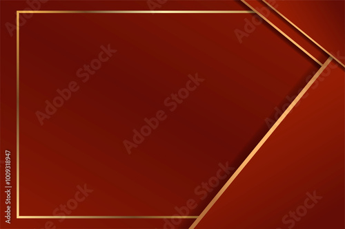 luxury background by using red and gold color