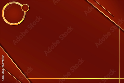 luxury background by using red and gold color
