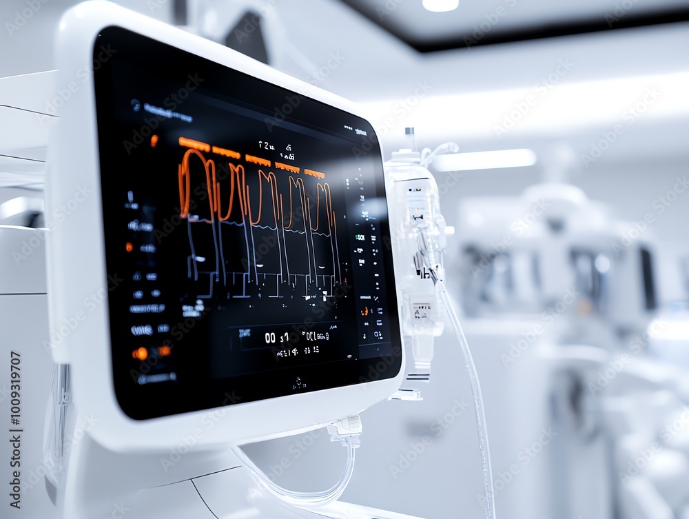 Futuristic dialysis machine with realtime data feedback and automated adjustments, dialysis innovation, kidney care Futuristic dialysis machine with realtime data feedback and automated adjustments, dialysis innovation, kidney care