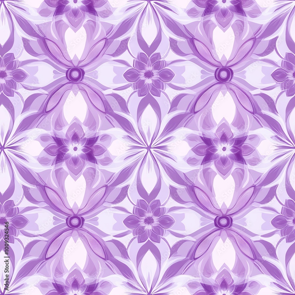 Seamless Pattern - Purple floral pattern background Seamless Pattern - Purple floral pattern background