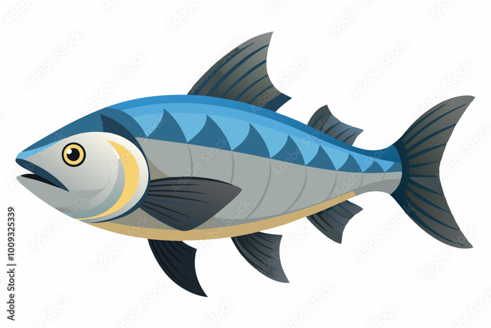 Large butter-fish vector art illustration Large butter-fish vector art illustration