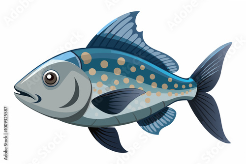 Large butter-fish vector art illustration photo