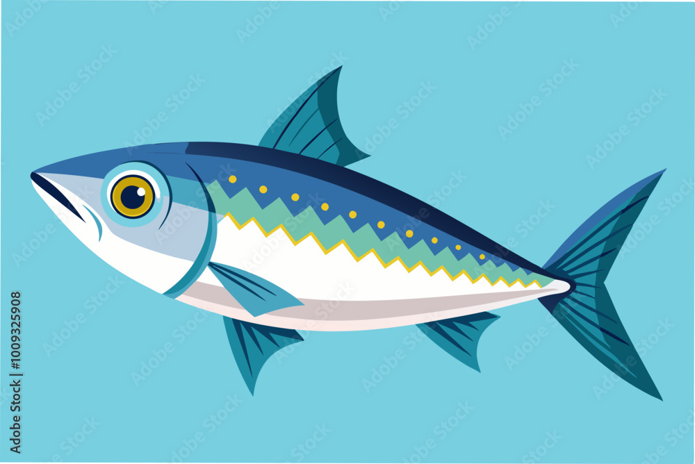 Large butter-fish on white background