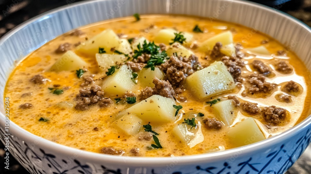 Creamy Potato and Ground Beef Soup Recipe Creamy Potato and Ground Beef Soup Recipe