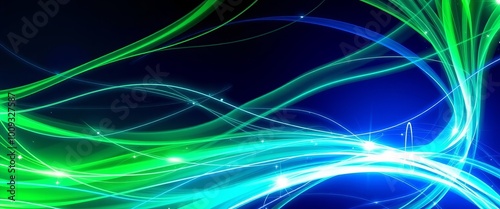 Futuristic abstract glowing light, vibrant fluid design, dynamic background for desktop screens