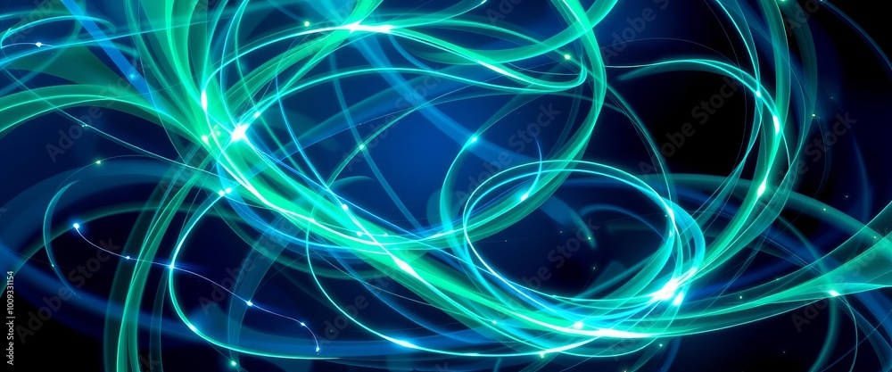 Naklejka premium Futuristic Abstract Light Dance for Smartphone Background