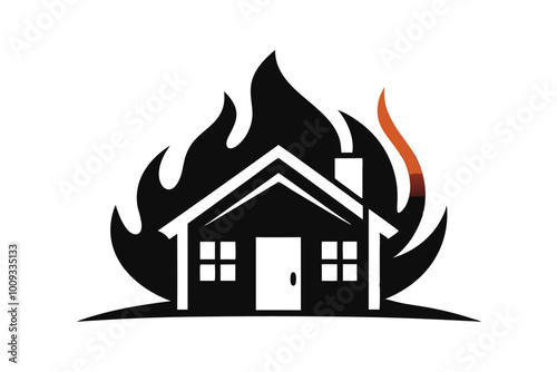 House with fire logo B.eps