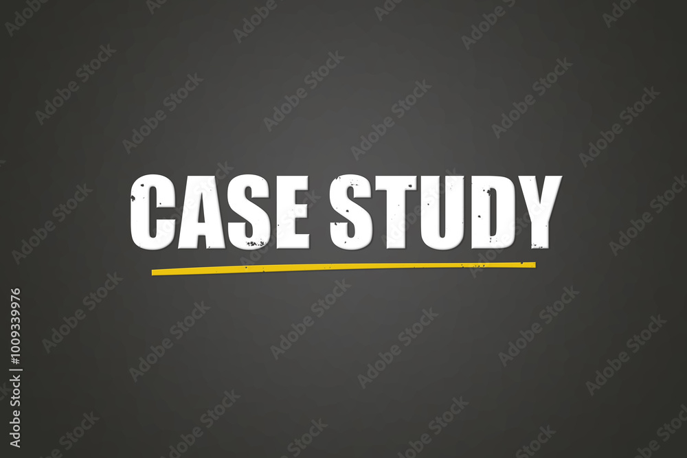 Case Study. A blackboard with white text. Illustration with grunge text style. Case Study. A blackboard with white text. Illustration with grunge text style.