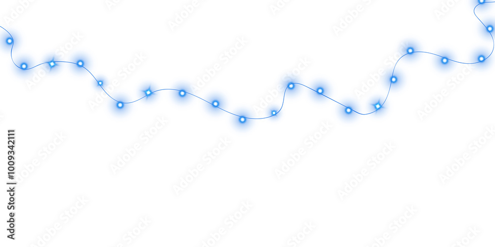 Festive Christmas light blue garlands. Set of blue Christmas glowing garlands. Decor element for postcards, invitations, backgrounds, business cards. Winter new collection 2024. PNG. Festive Christmas light blue garlands. Set of blue Christmas glowing garlands. Decor element for postcards, invitations, backgrounds, business cards. Winter new collection 2024. PNG.