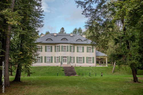 Wallpaper Mural A beautiful manor house from the beginning of the 20th century is located in the village of Oščadnica in Slovakia and in the past was the hunting seat of Count Bellestrem. Torontodigital.ca