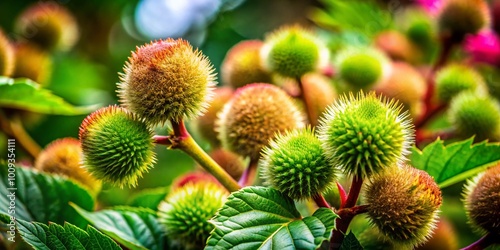 Lush and Vibrant Mature Plant Life in Nature Showcasing the Beauty of Hairy Foliage and Textures