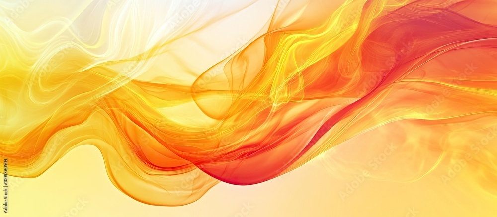 Abstract Yellow and Orange Flowing Design Abstract Yellow and Orange Flowing Design