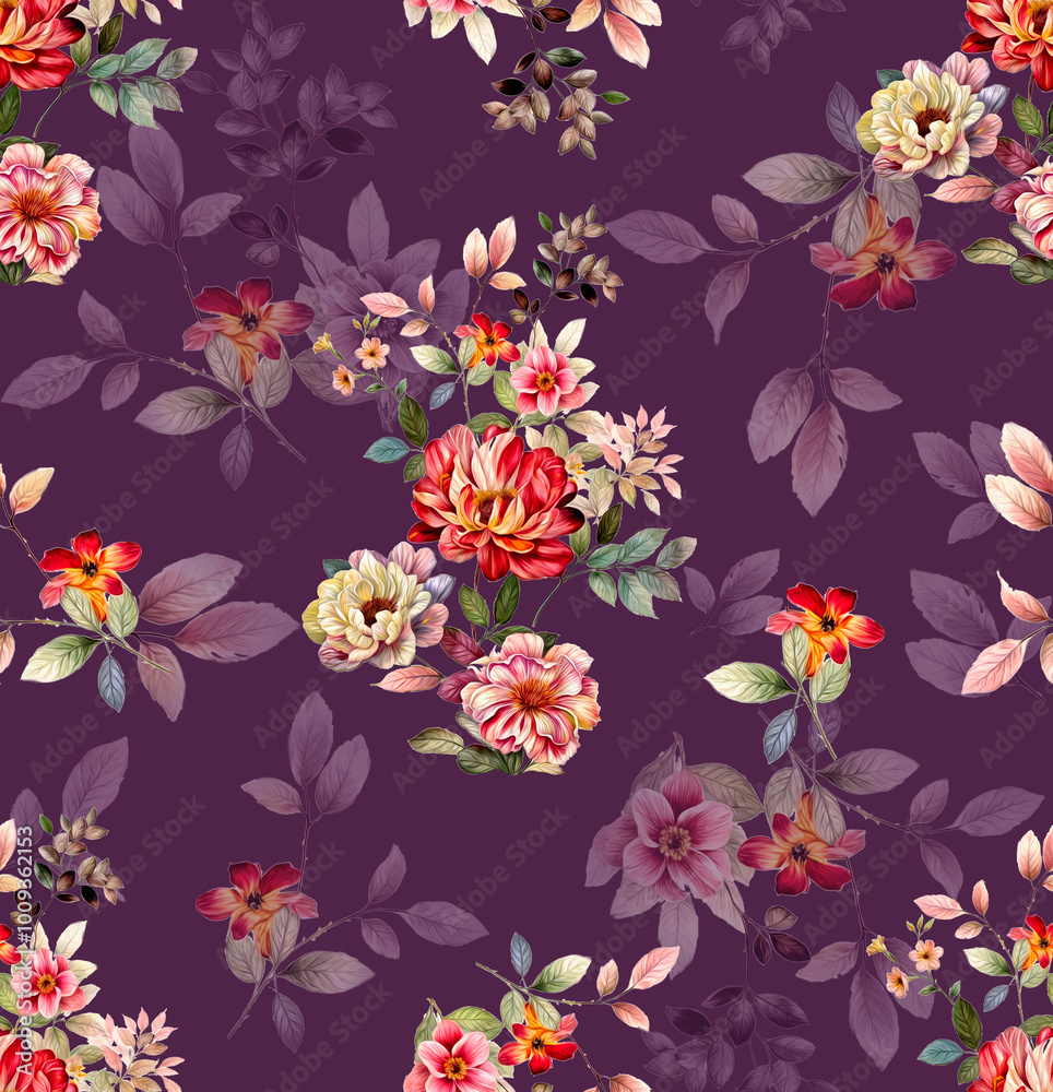 Floral Design, Pattern Design, Allover Design Floral Design, Pattern Design, Allover Design