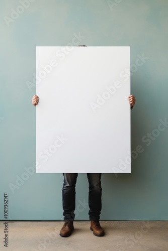 Paper person adult white. photo