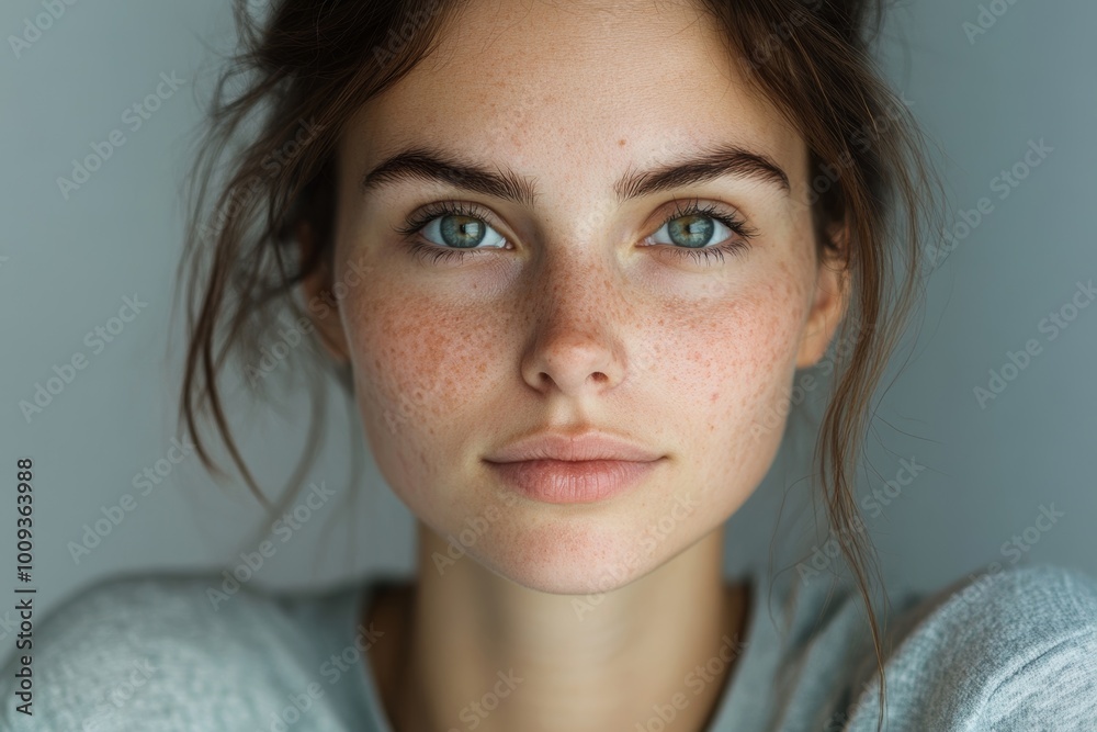 Portrait of woman with skin condition, Generative AI Portrait of woman with skin condition, Generative AI