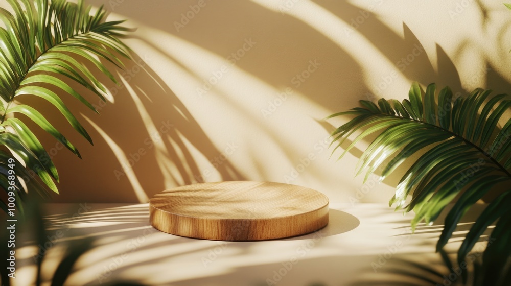 Obraz premium A simple wooden board sitting on a table, ideal for decorative or functional use