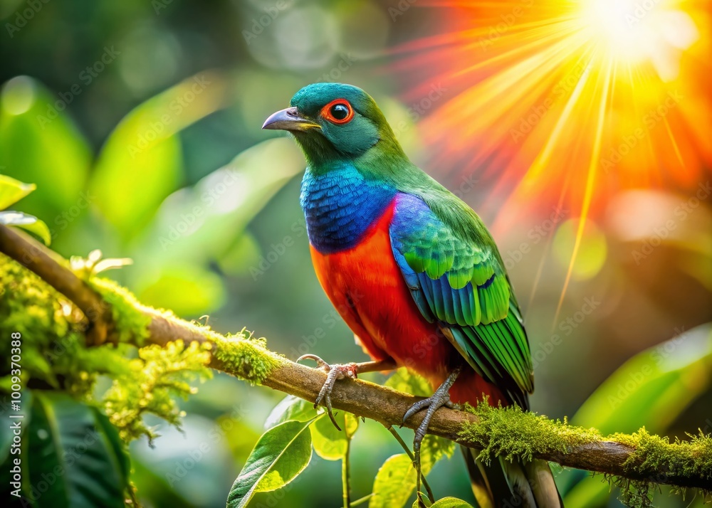 Majestic Fowl in a Natural Habitat with Lush Greenery and Vibrant Colors Under Bright Sunshine Majestic Fowl in a Natural Habitat with Lush Greenery and Vibrant Colors Under Bright Sunshine
