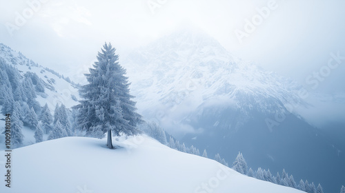 winter forest landscape