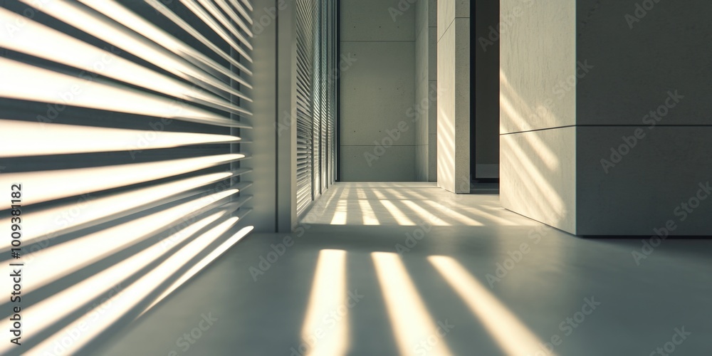 Obraz premium Modern Minimalist Architectural Interior