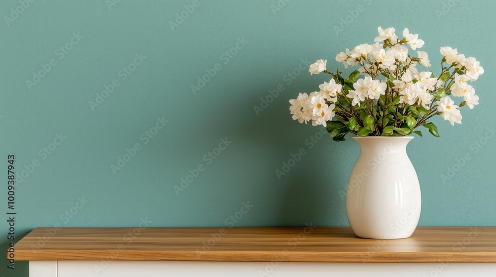 Elegant spring-inspired home decor with blossom arrangement Elegant spring-inspired home decor with blossom arrangement