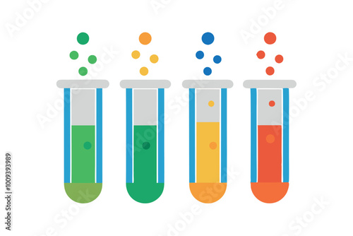      Test tube icon vector illustration.
