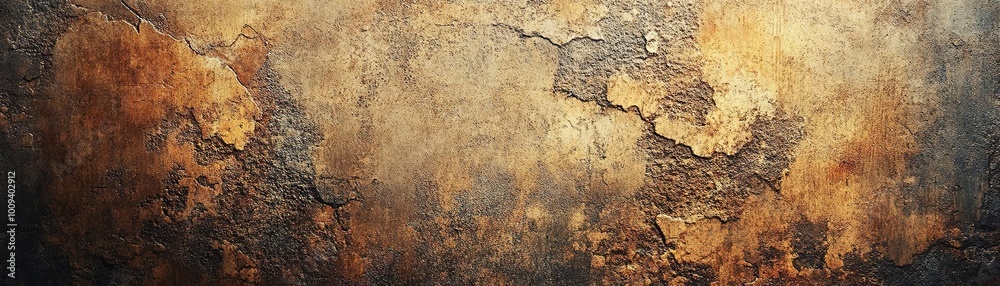 Fototapeta premium Textured wall with warm tones and unique patterns, perfect for backgrounds and artistic projects.