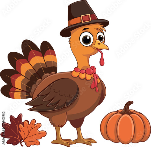 Art & Illustration of thanksgiving gobble vector