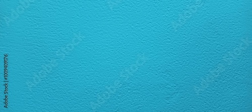 Abstract Cyan Grungy Cement Texture with Clean, Empty Space for Background